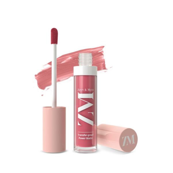 Zayn & Myza Transferproof Power Matte Lip Color - Rose Pink (6ml)